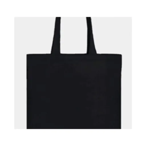 Cotton Canvas Black Bag